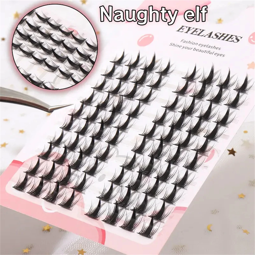 Doll & Cat Eye Style Cluster Eyelash Extensions, Reusable, Beginner-Friendly, Large Capacity, Natural Look