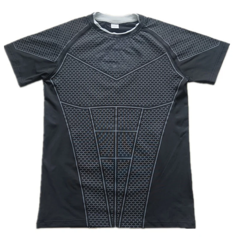 2026 New Men's Compression Quick Dry Skinny Fit Short Sleeve Athletic T-Shirt for Gym Workout Fitness Running Sport Bodybuilding, image 13