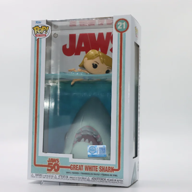 

Original Funko POP Jaws - Cover Design Thriller Movie Peripheral Trendy Collectible Figure Decoration Doll Gift for Kids