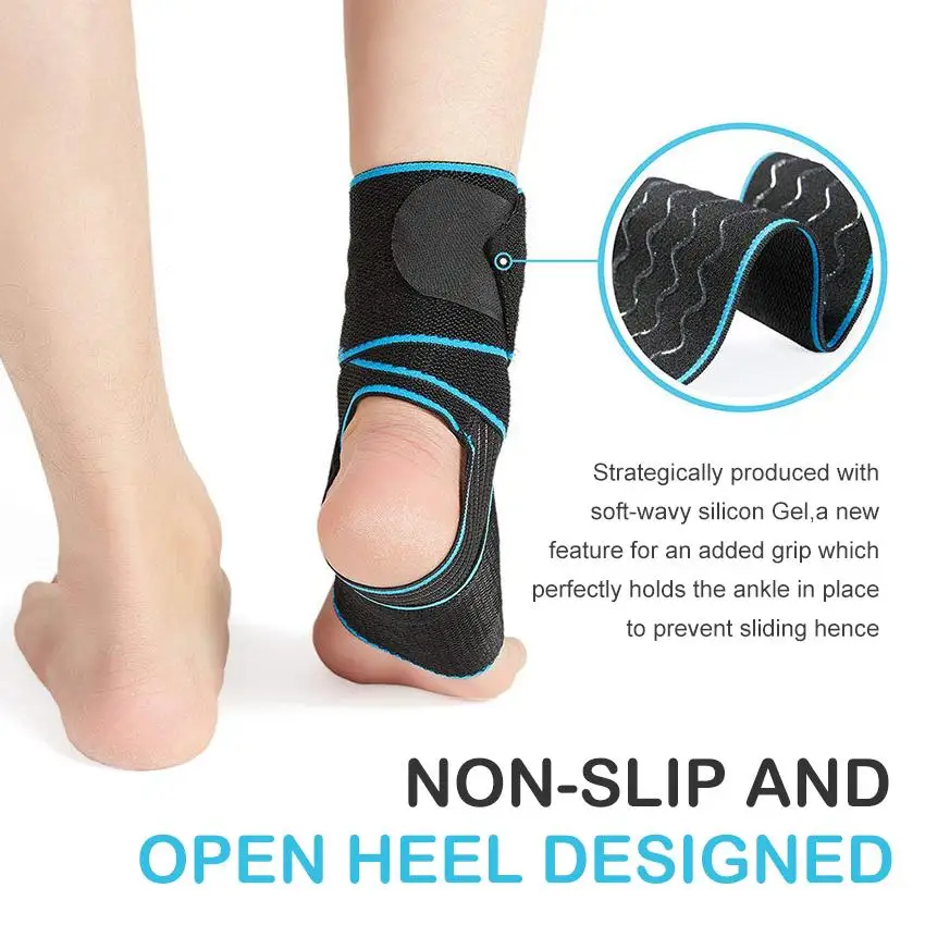 1Pc Ankle Brace,Ankle Support Wraps,Adjustable Compression Antiskid Ankle Staps for Protecting Against Ankle Wrist Kneel Sprains