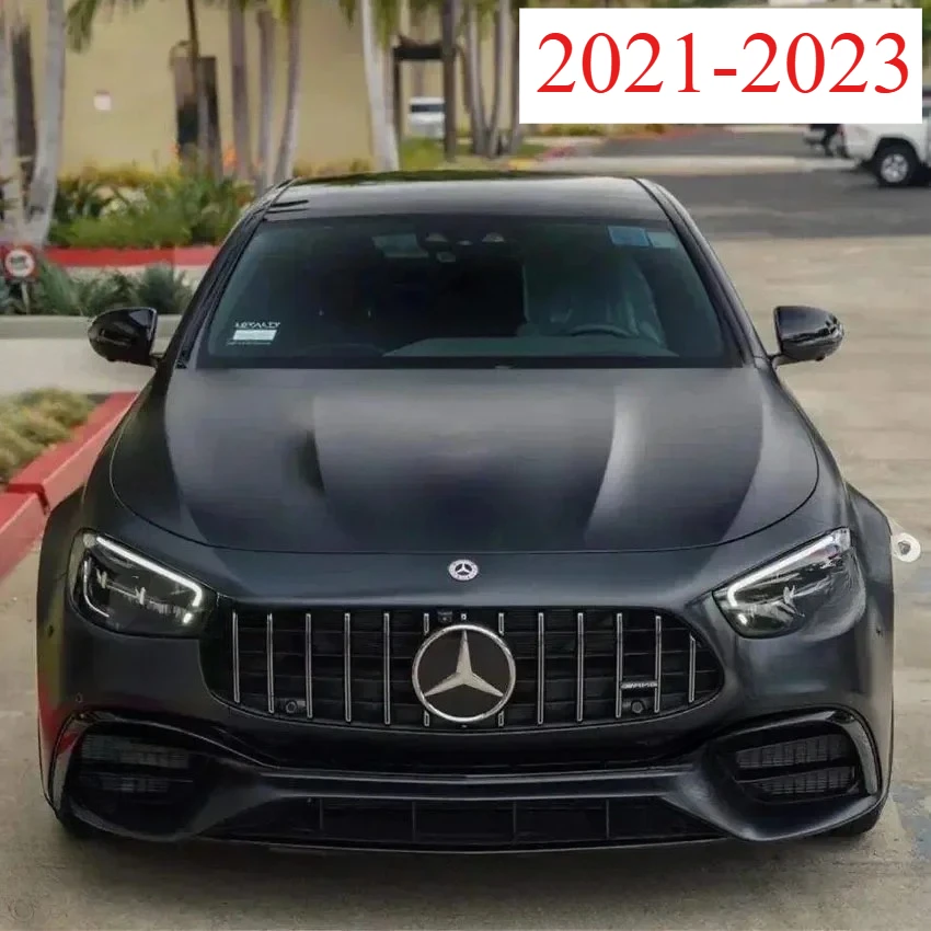 메르세데스 벤츠 E 클래스 W213 C238 S213 2016-2023 AMG 라인 턱 스플리터 바디 키트 트림 용 앞 범퍼 립 스플리터 포그 라이트 트림 썸네일 2