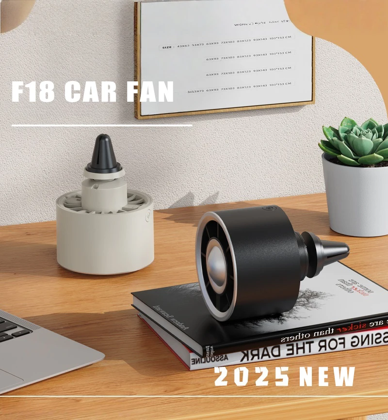 Car Small Fan Car Air Conditioning Outlet Clip Fan 3 Speed Adjustable USB Turbocharger For Daily Life Colorful Mini Fan
