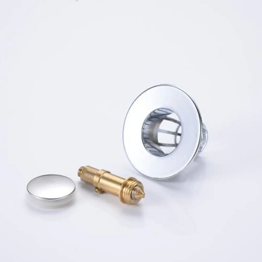New Easy to Install Universal Wash Basin Bounce Drain Filter With Anti-clogging Basket Sink Drain Plug Sink Drain Stopper