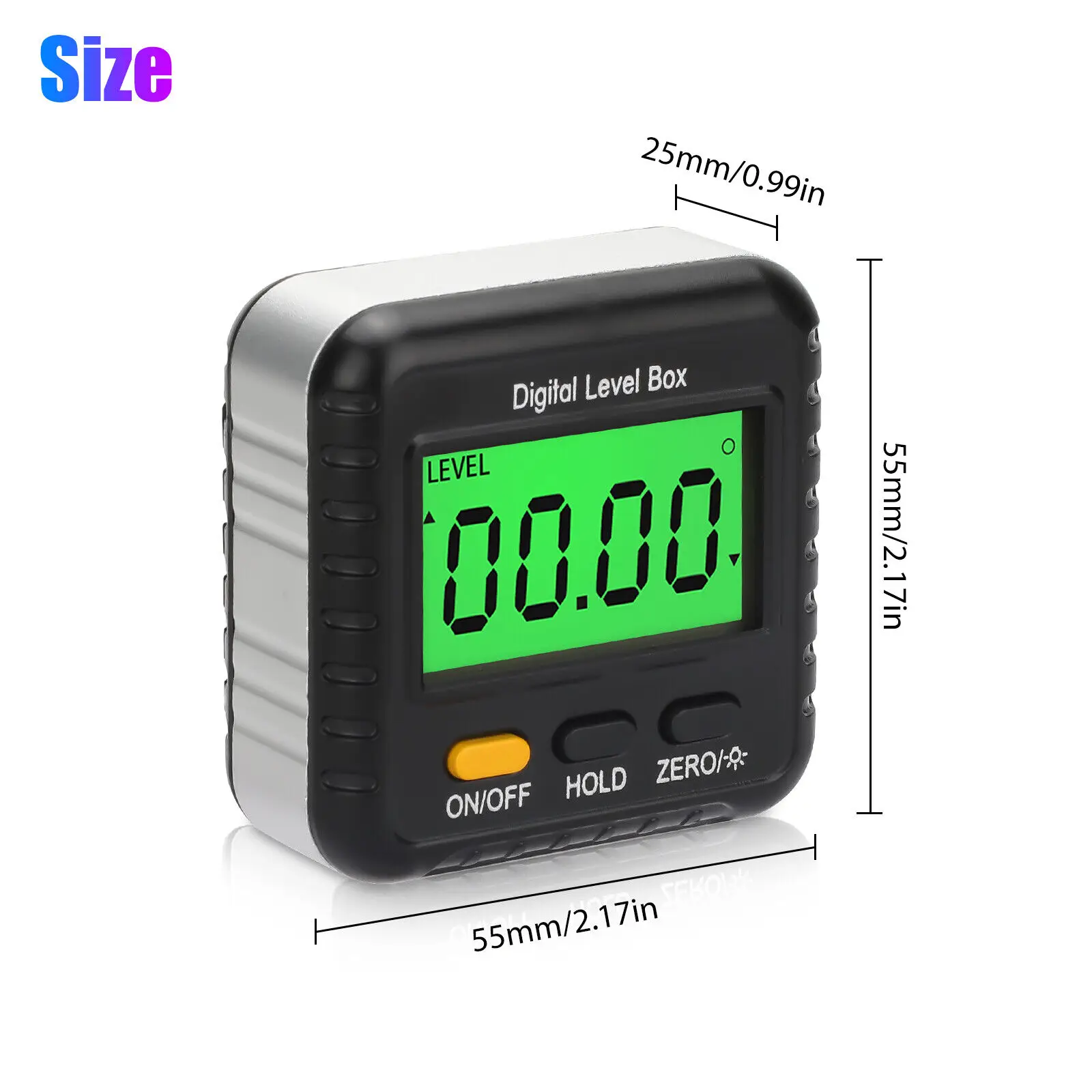 Digital Level Box Protractor Magnetic Based Angle Finder 90 Degree Ruler Bevel Testers Inclinometer Goniometer For Woodworking