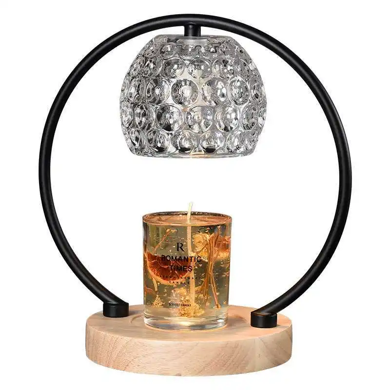 Retro Glass  Aromatherapy Candlestick Lamp Bedroom Bedside Atmosphere Desk Lamp Study Office Home Candle Warmers Lamp