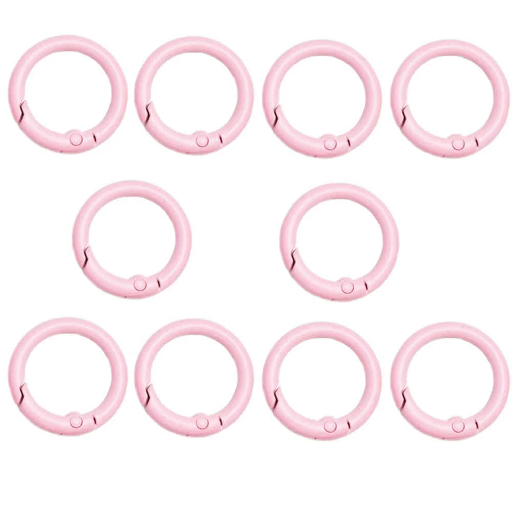 10Pcs Alloy Trigger Round Snap Buckle for Keychain DIY