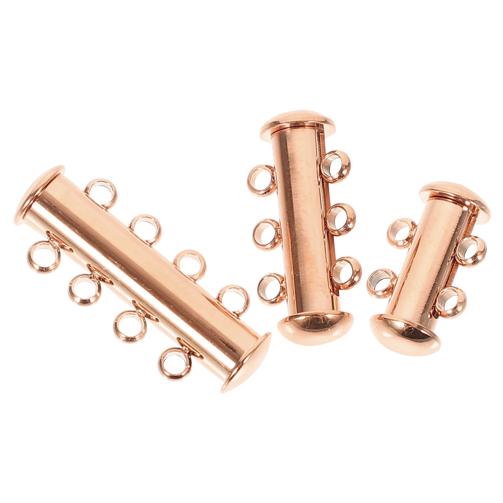 

3pcs Metal Clasp Pearl Bracelet Jewelry Connectors Durable Smooth Rust Resistant For Necklace Sweater Chain Anklet Making Clasps