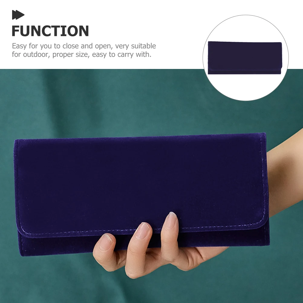 

Travel Jewelry Bag Portable Foldable Organizer Roll For Necklace Earrings Ring Storage Travel Accessories Small Size