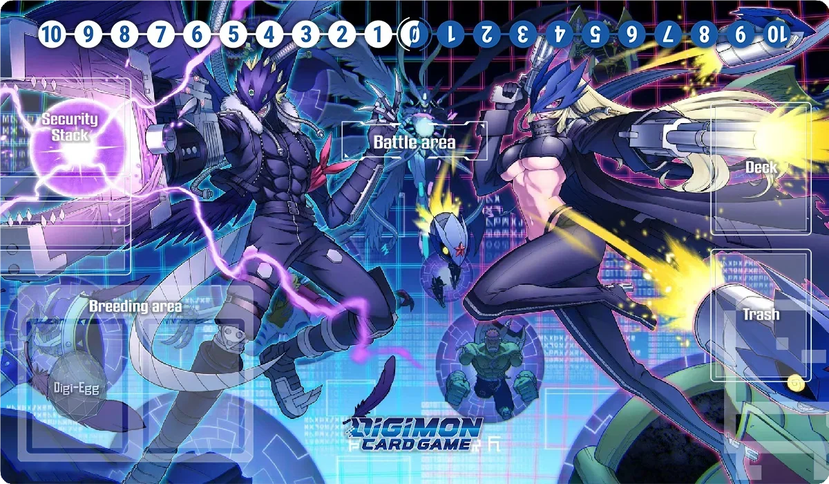 Digimon Playmat Omnimon Lady Devimon Beelzemon Imperialdramon