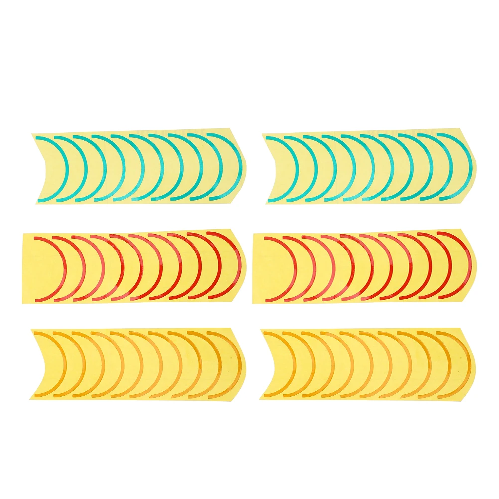 

6 Sheets Identification Waterproof PVC Labels Accurate Gauge Marking Sticker Range Display Gauge Label Sticker Bulk