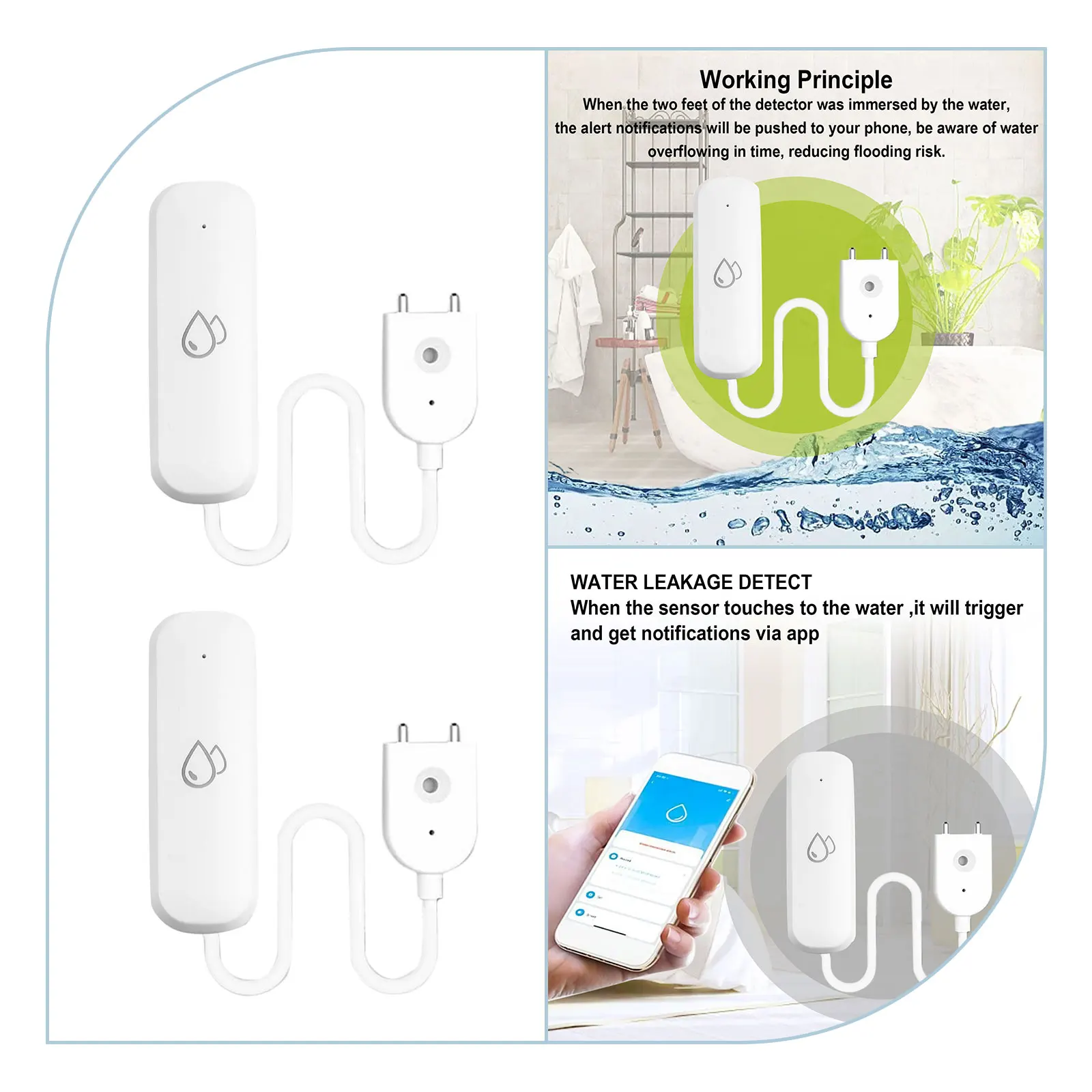 Sensor Leakage Alarm Solar APP Control APP Remote Alarm Deployment Disassembly Exceeds Morning Defense Notification