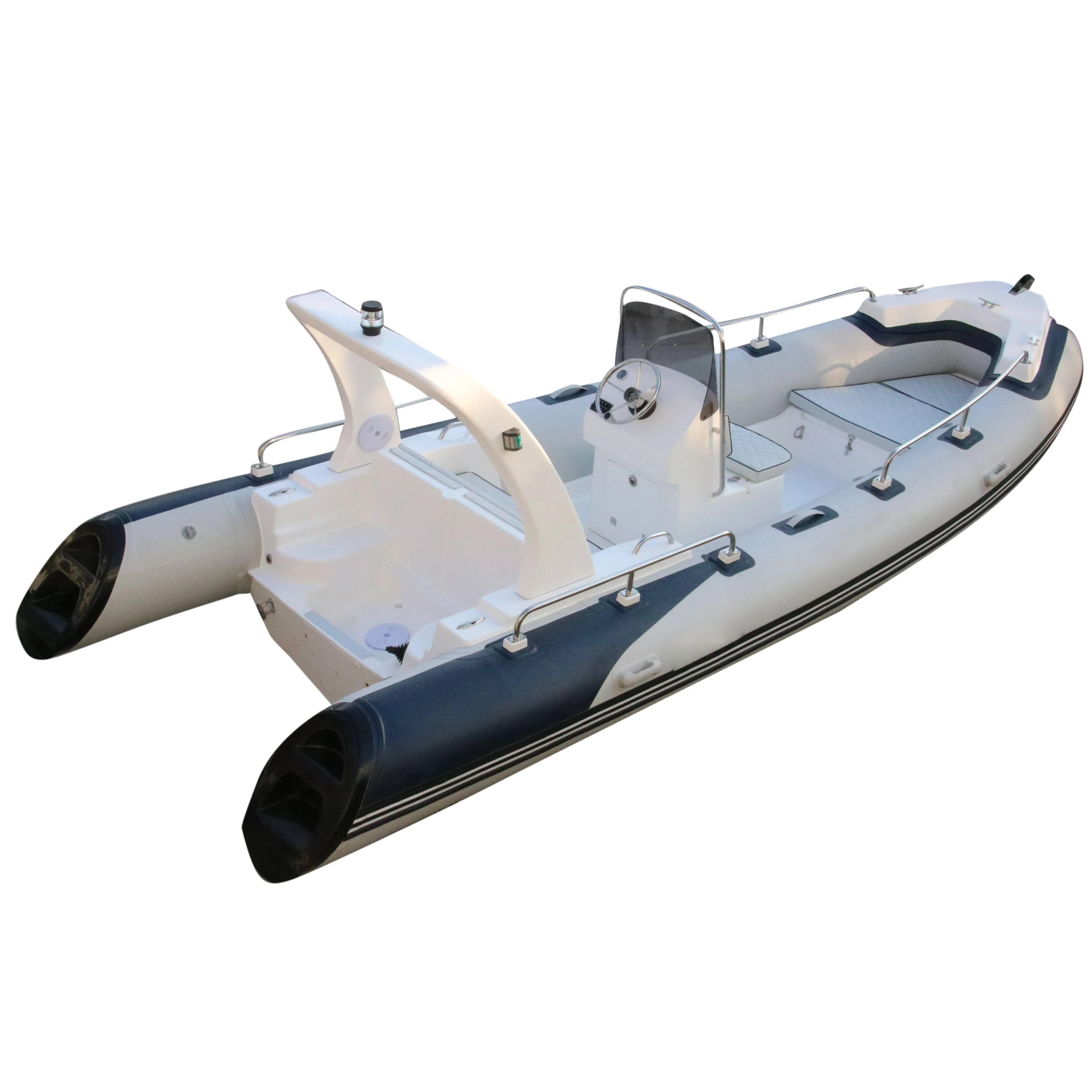 RIB540CJR New Design Fierglass hull RIB lure catamaran fishing boat Luxury Rigid Inflatable Boat on sale