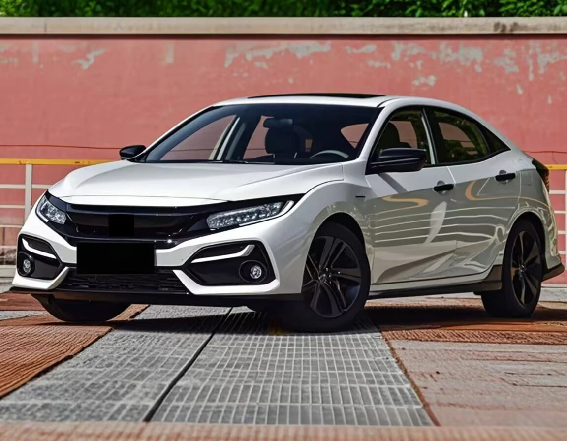 For Honda Civic 2020 2021 Hatchback Front Fog Light Trim Frame Left Right Side Front Bumper Fog Lamp Frame Cover Plate Grille