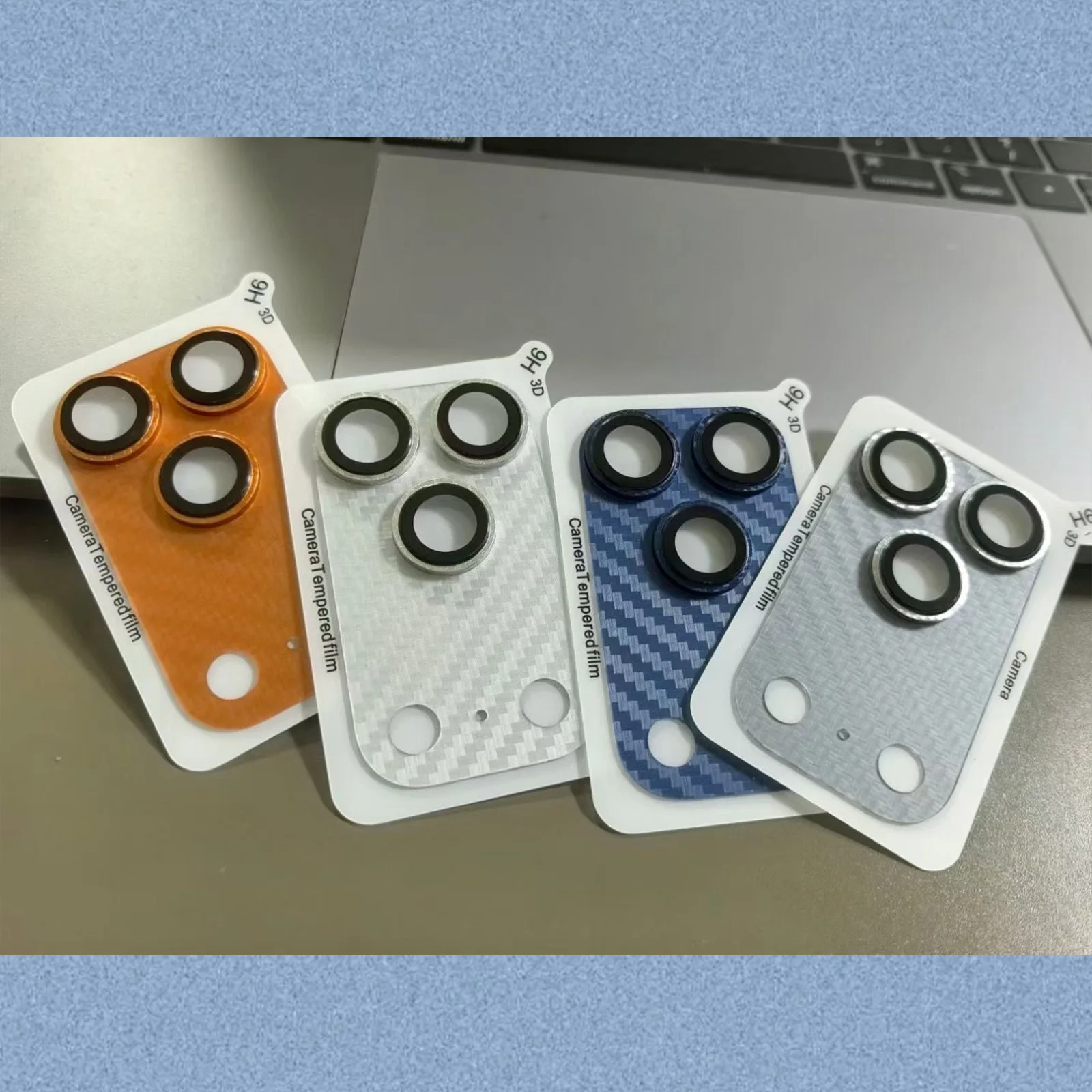 ثلاثية الأبعاد رقيقة جدا كيفلر ألياف الكربون حامي عدسة الكاميرا آيفون 17 برو ماكس 17 برو مقاومة للخدش عدسة فيلم حامي غطاء #3