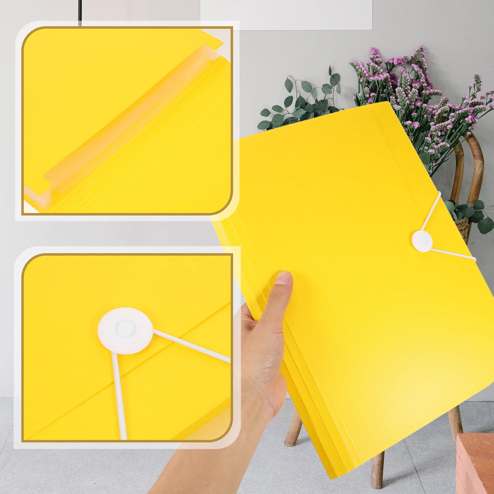 

Portable Accordion File Folder Plastic Document Organizer for Office School Home Use Storage Receipts Papers Certificates