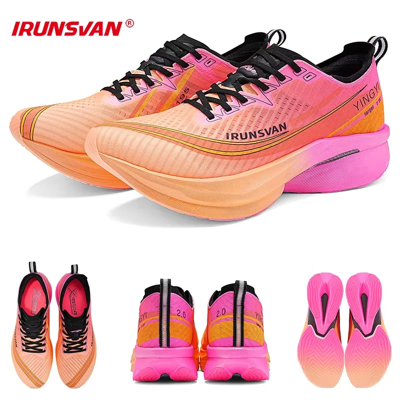 

IRUNSVAN Marathon Road - Running Advanced Running Shoes: Featuring T800 Carbon Plate and AOF - Arch Bow Protection Technology