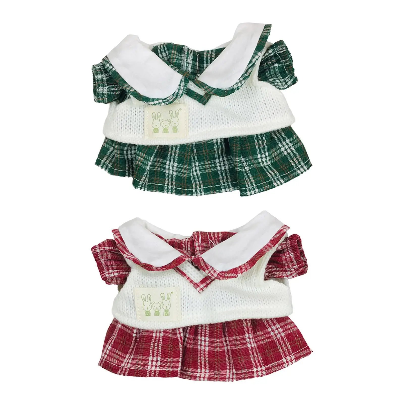 Roupas adoráveis para bonecas da moda de 20 cm – Conjunto de vestido e suéter