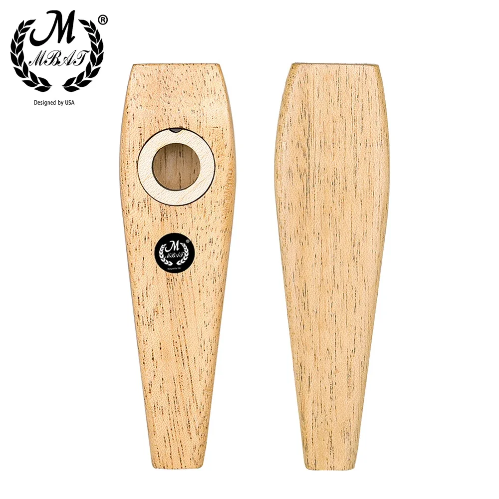 

M MBAT Wooden Kazoo Lightweight Portable For Beginner Flute Instrument Music Lovers Woodwind Musical Instrument Simple Design