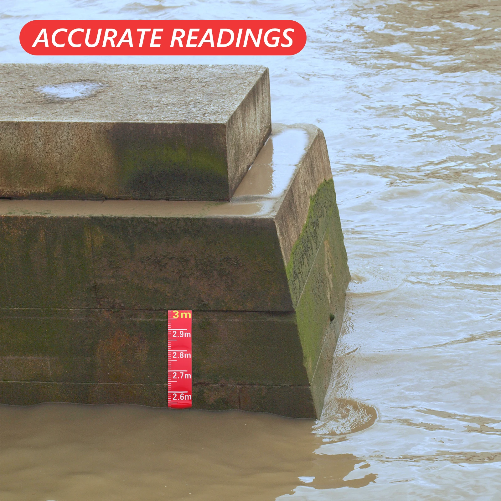 

Water Measuring Sticker 10Cm X Adhesive Liquid Level Scale For Pools Tanks Monitoring Liquid Measurement Gauge Vinyl Decal Pool