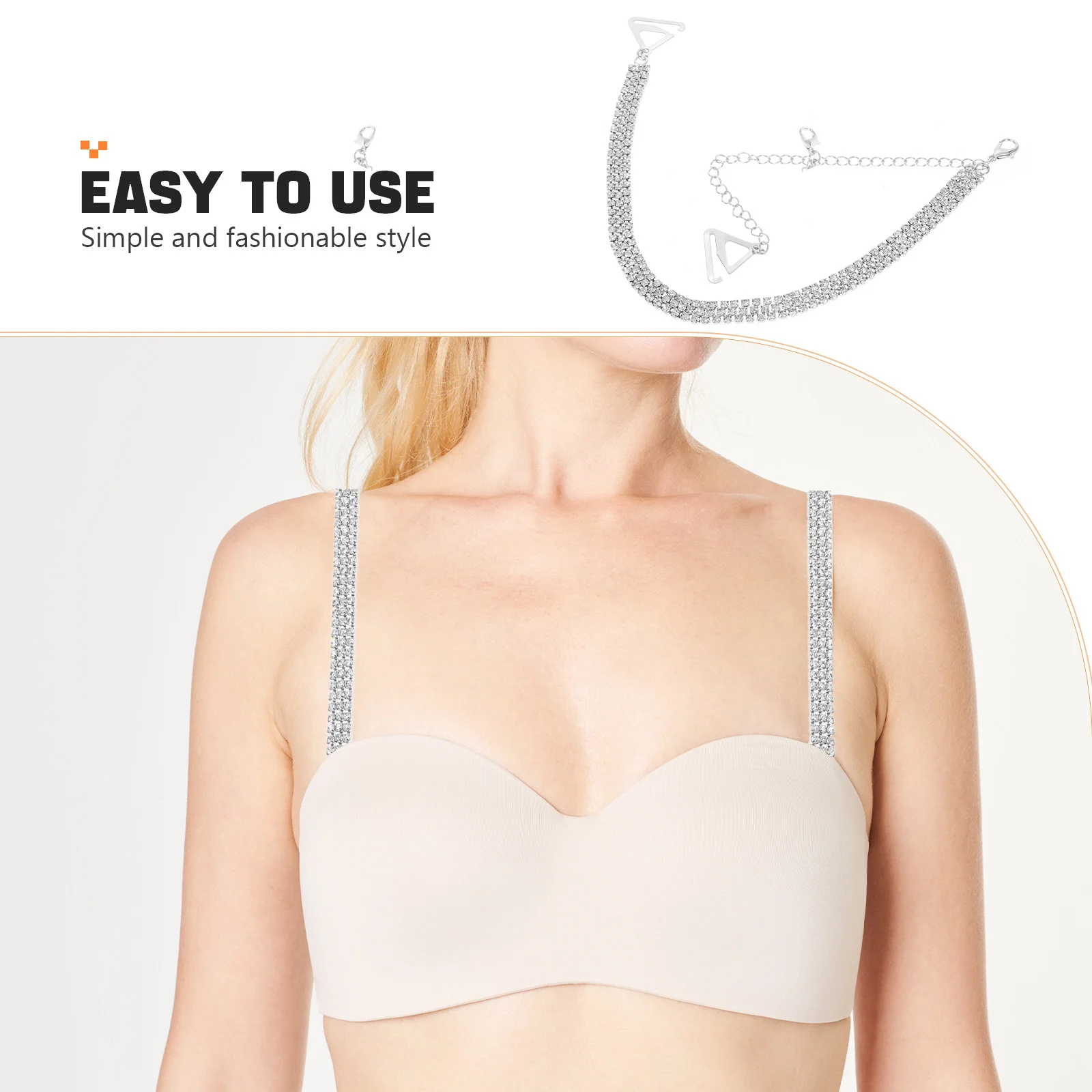 1 زوج حمالة الصدر حزام أصحاب عدم الانزلاق حجر الراين الكتف الأشرطة مريحة دائم الملابس الداخلية اكسسوارات الصدرية حزام حامل