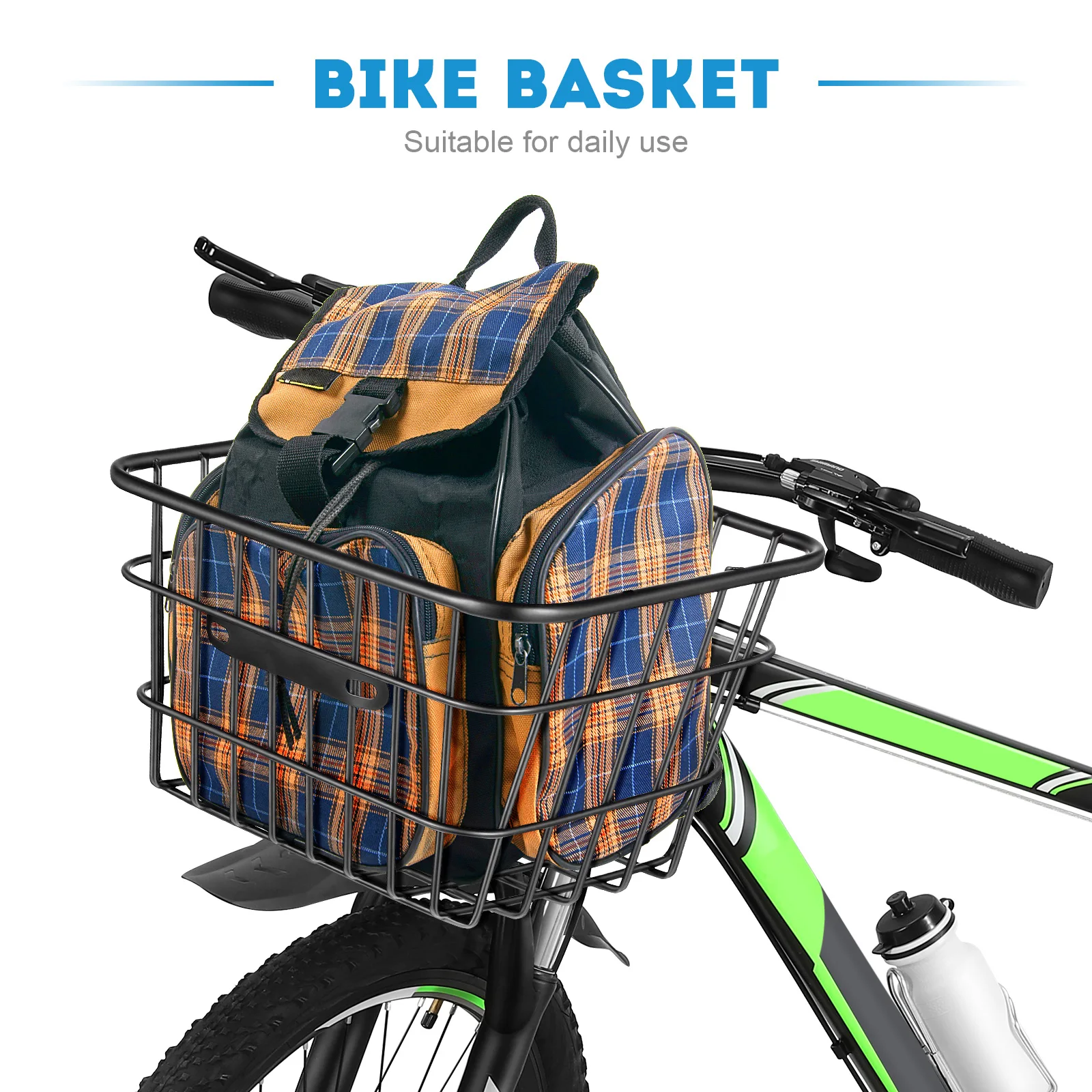 Bicycle Wire Baskets For Storage Front Handlebar Storage Wire Baskets For Storages For Organizing Bike Wire Organizer Iron Wire