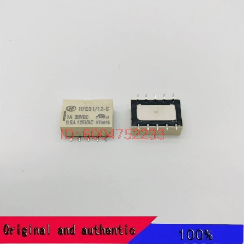 10PCS HFD31-5/12/24-S/R two group conversion 10 pin monostable SMT Hongfa relay 05V12V24VDC