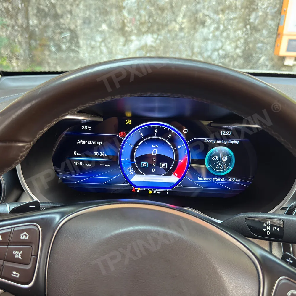 

For Mercedes-Benz C W205 2015-2021 Digital Cluster Car LCD Dashboard Panel Virtual Cockpit Instrument Speedometer Screen