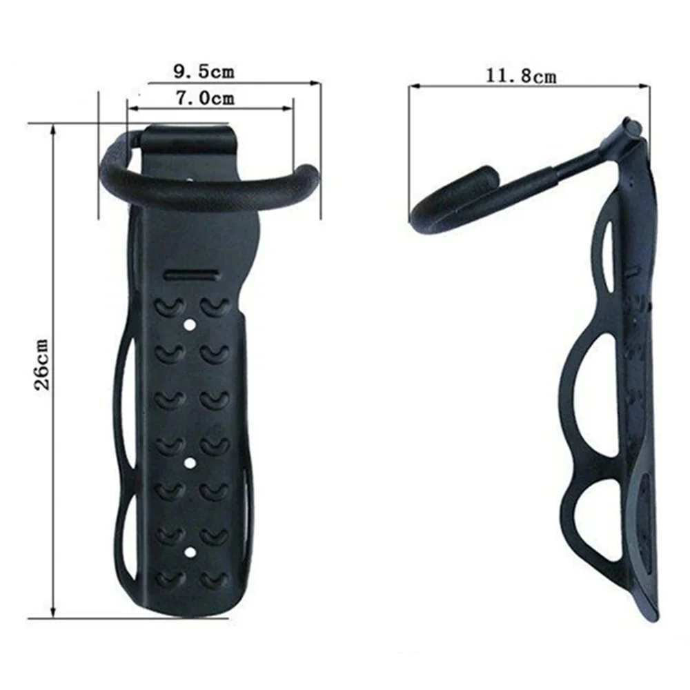 1Pcs Bike Stand Wall Mount Bicycle Holder Mountain Bike Rack Stands Storage Hanger Hook Mounted Rack Stand Steel Black image 6