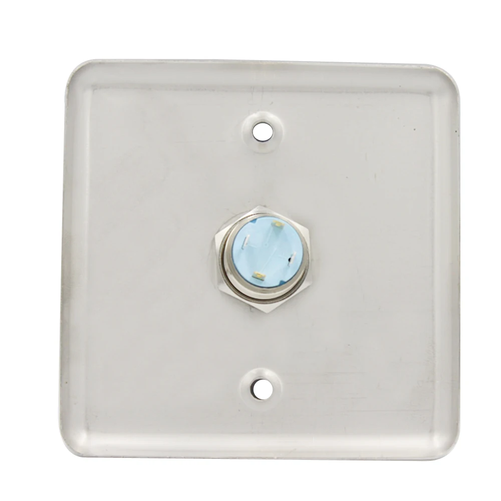 LED Backlight Stainless Steel Exit Button Push Switch Door Sensor Opener Release for Access Control