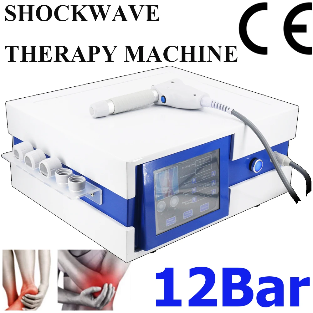 

Pneumatic Shockwave For ED Treatment 8 Inch Touch Screen 12 Bar Professional Shock Wave Therapy Machine For Pain Relief Massager