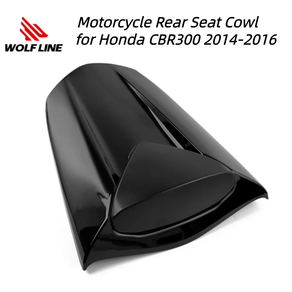 

Wolfline For CBR 300 Rear Seat Cowl Motorcycle Back Seat Hard Shell Fairing Cover for Honda CBR300 2014 2015 2016 Waterproof