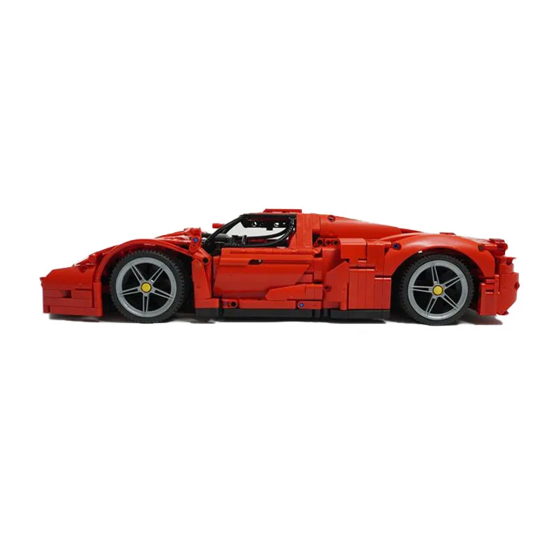 Bloques de construcción de supercoche para niños, juguete de ladrillos para armar supercoche clásico de carreras, escala 1:10, MOC-82788 8653, ideal para regalo de cumpleaños y Navidad, DIY, 2593