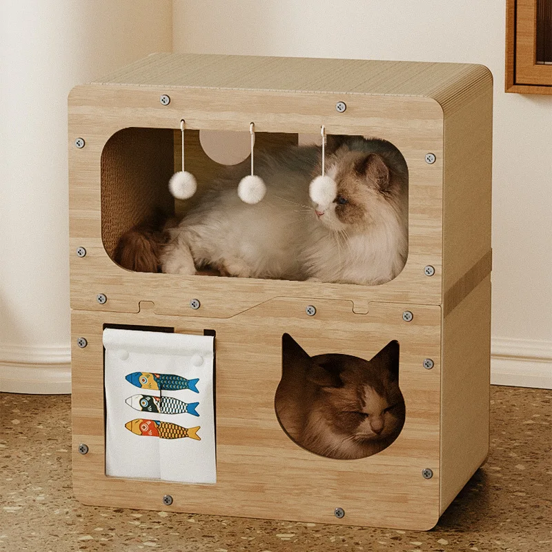 Rascador vertical para gatos todo en uno: cama, casa y escalada - imagen 2