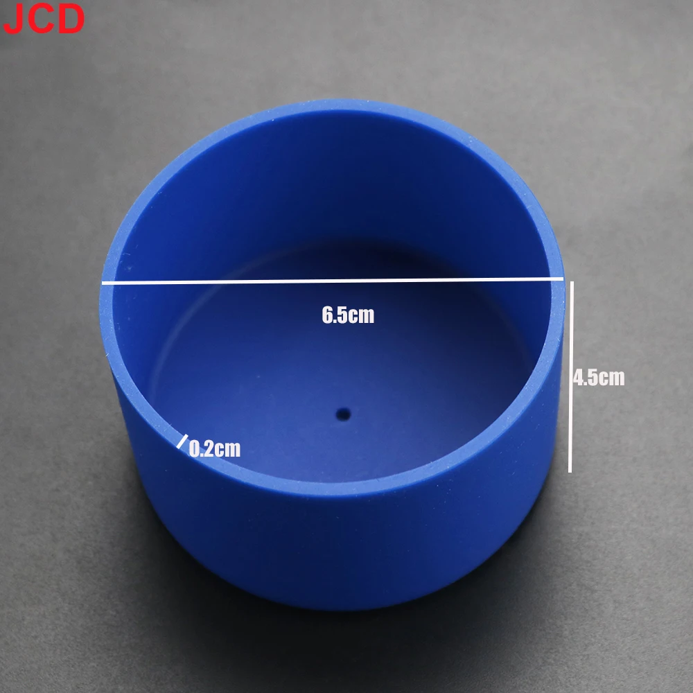 1 stücke 6,5 cm für ein besseres Leben weiche Silikon becher untere Schutzhülle für Glas Wasser Tee flasche Anti-Schaden-Zubehör – Detail 4