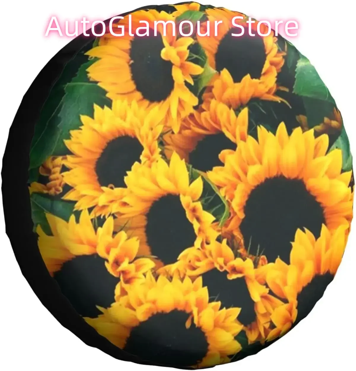 

Spare Tire Cover Universal Tires Cover Golden Sunflowers Car Tire Cover Wheel Weatherproof and Dust-Proof UV Sun Tire Co