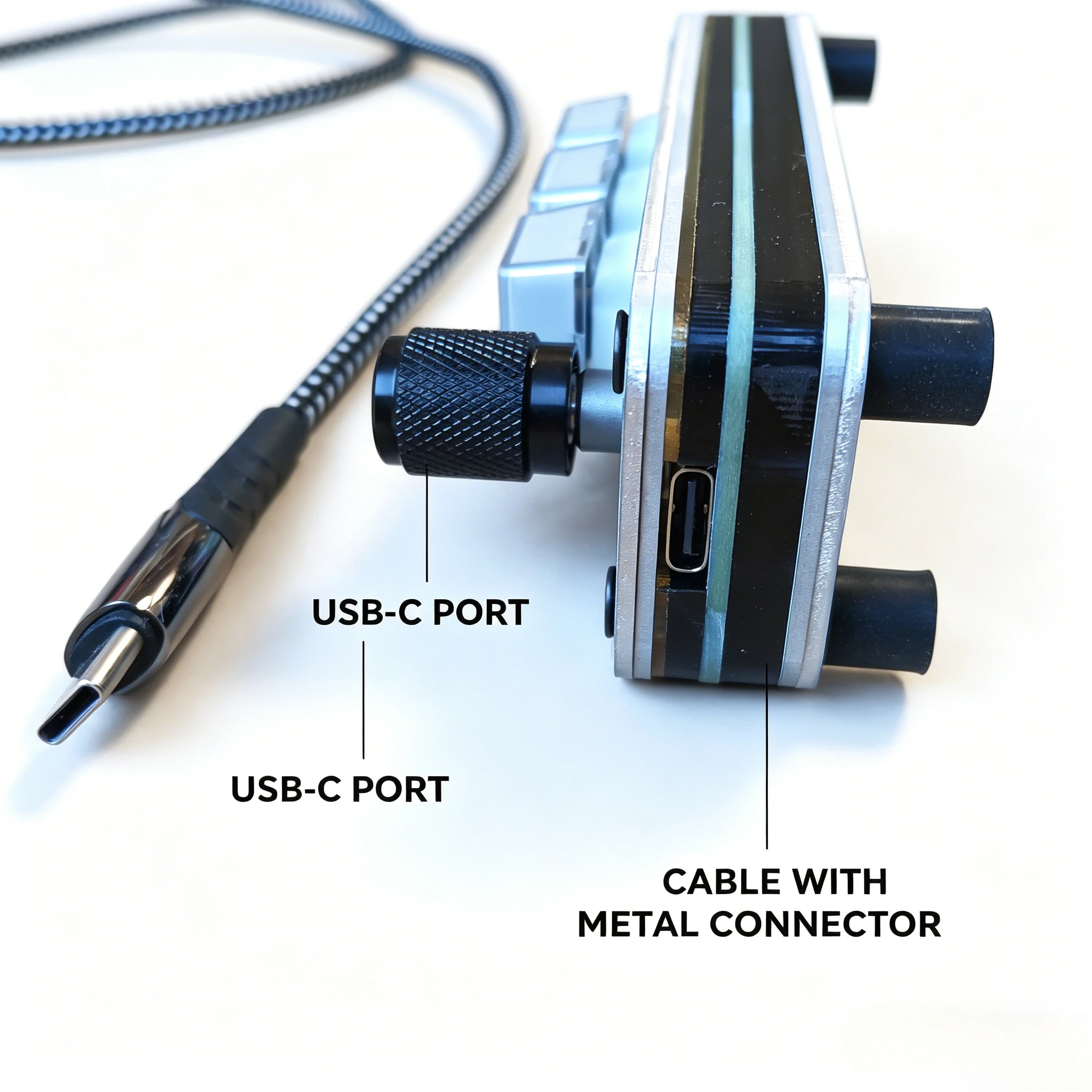 

42mm MIDI Fader Controller, 4 Channel Adjustable Fader, Custom CC Control, USB Connection for Music Production