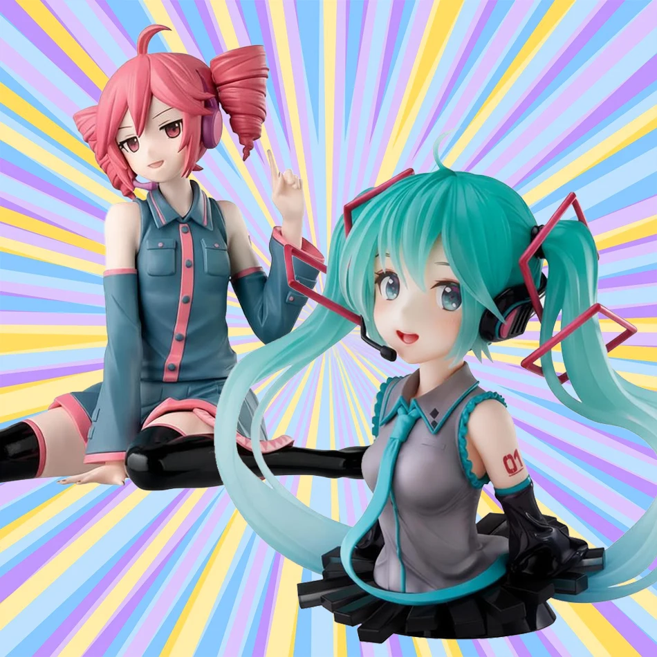 10cm Anime Büstenfigur Hatsune Miku Kasane Teto Sammlerstück Kawaii PVC Actionfigur Modellpuppe Spielzeug für Weihnachtsgeschenke