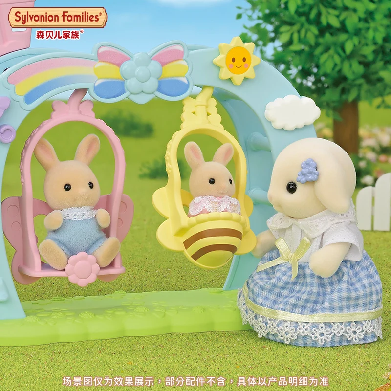Sylvanian Families Mobili Calico Critters Ragazza Giocattoli per bambini Accessori per bambole carine in miniatura Nursery Altalena Giocattoli per bambini Regalo