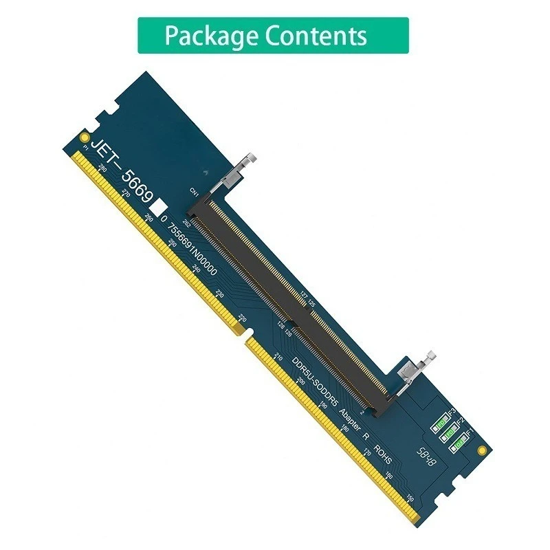 Notebook SO-DIMM DDR5 To Desktop DDR5 Memory Adapter Card RAM Test Protection Conversion Card