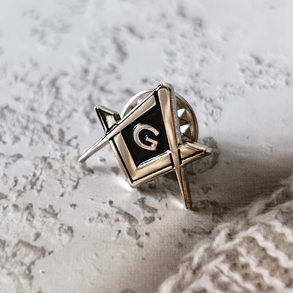 Masonic Lapel Pins Souvenir Badge Number G Gifts  Mason Freemason Present  Size1.7*1.5cm Zinc Alloy