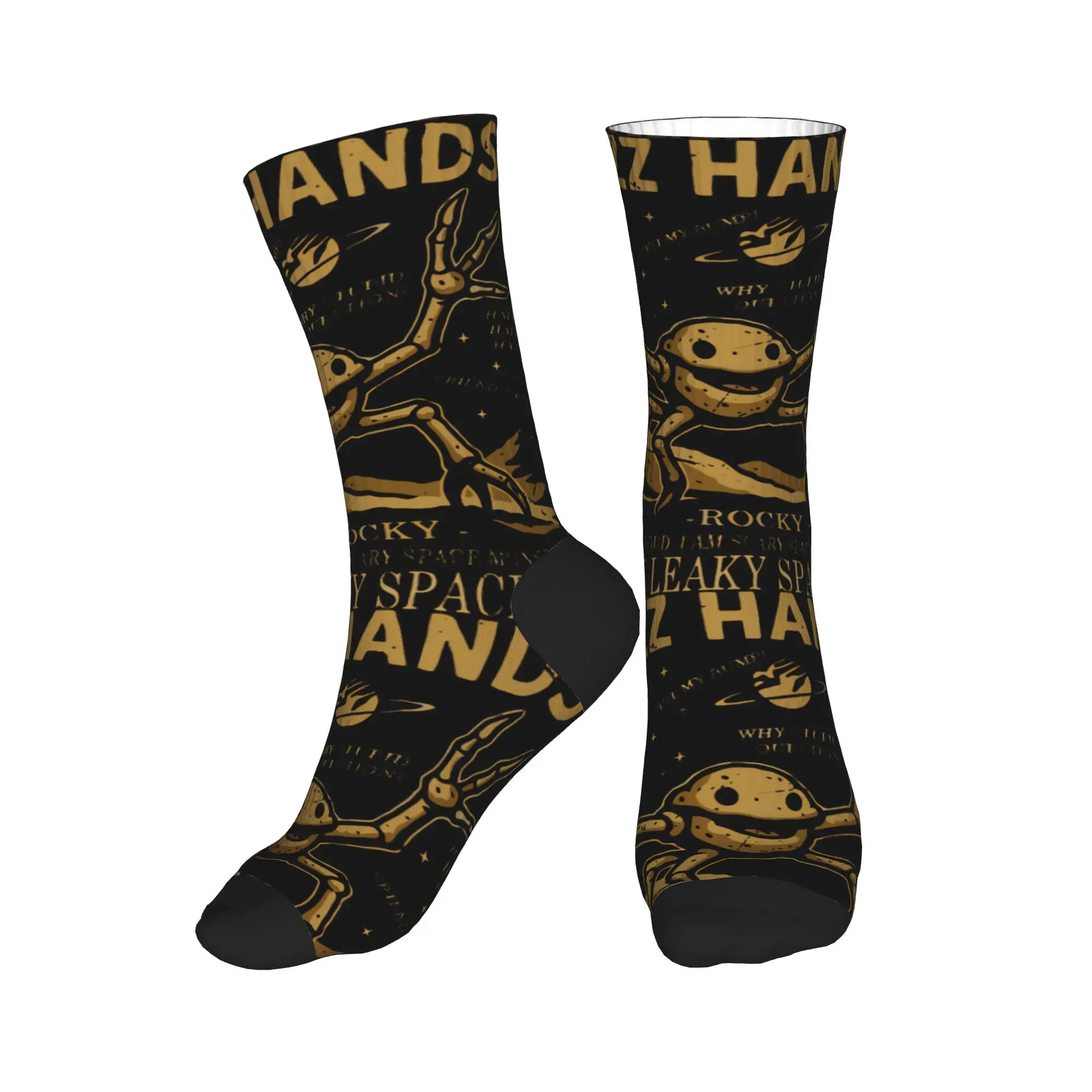 Project Hail Mary Jazz Hands Rocky Stockings Men Socks Comfortable Novelty Socks Winter Cycling Anti Sweat Socks Birthday Gift