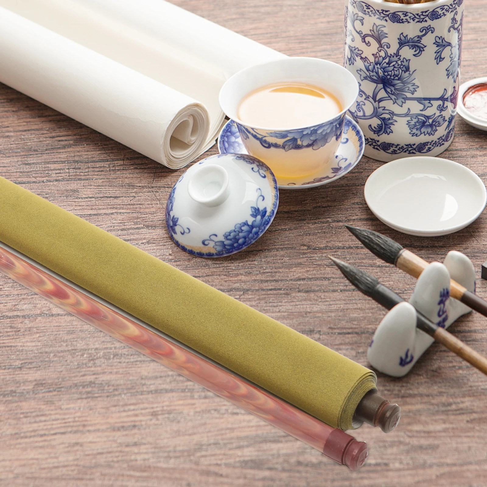 

Chinese Calligraphy Water Cloth Reusable Practice Mat for Students Drawing Painting Writing Tool Convenient Folding Scroll