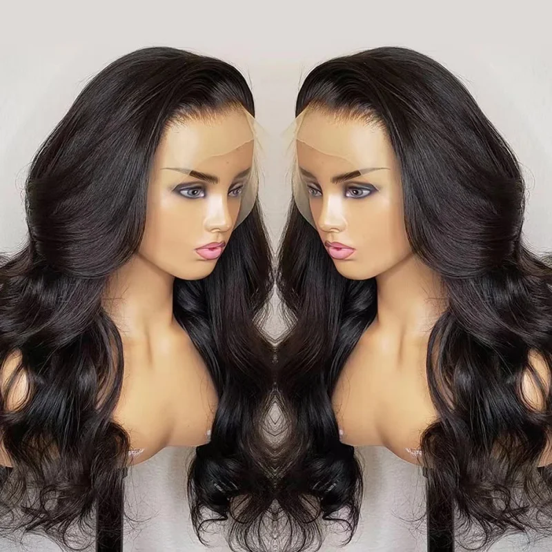 

Длинный кудрявый парик в европейском и американском стиле с кружевной вставкой и центральным пробором, волнистый парик