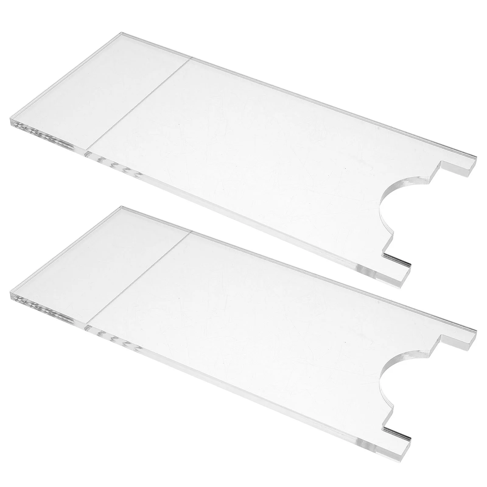 

2pcs Sofa Blocker Under Couch: Transparent Furniture Wall Protector Universal Gap Spacer For Outlet Heater Safety Dust
