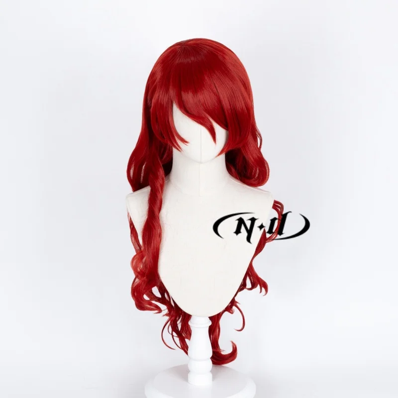 ND Mitsuru Kirijo คอสเพลย์วิกผม Megami Tensei Cos ผมสีแดงวิกผมสําหรับ Comic Con Coser เครื่องแต่งกาย Theme Party สังเคราะห์ทนความร้อน