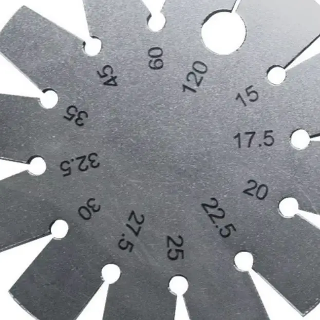 Stainless Steel Bevel Gauge 15-120 Degree Circular Angle Protractor Measuring Instrument For Woodworking Grinding Honing Tool