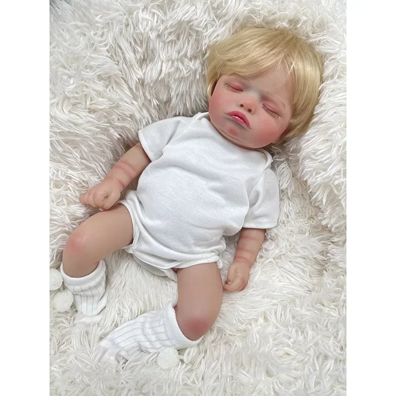 48CM  Reborn Dolls Rosalie Real Picture Newborn Baby Reborn Dolls with 3D Skin Multiple Layers Painting Visible Veins