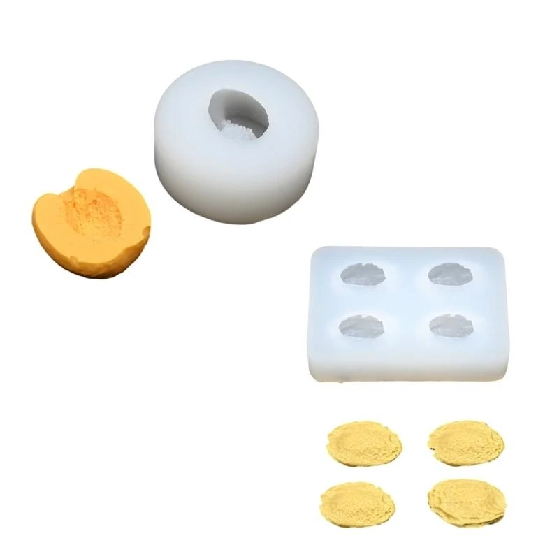 Flexible Silicone Mold for Crafting Apricot Shaped Fondant Art Easy Releases Chocolate Mould Kitchen Baking Supplies