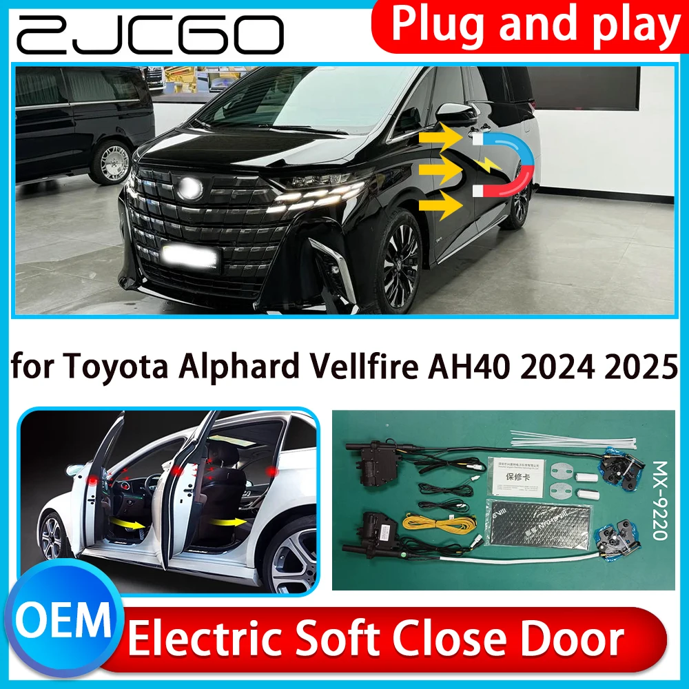 for Toyota Alphard Vellfire AH40 2024 2025 Auto Pull Car Soft Close Kit Door Power Latch Electric Door Catch Soft Closing Assist