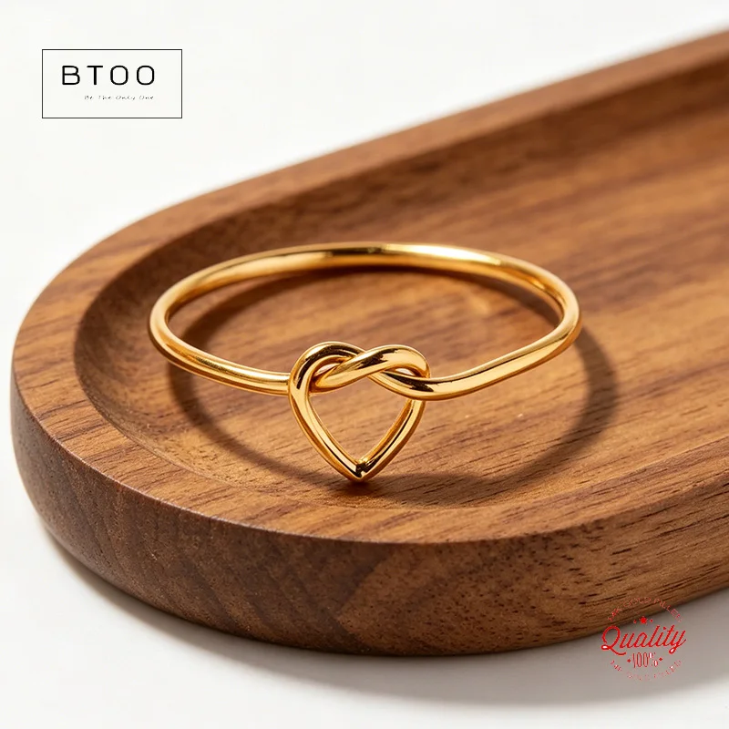 

Кольцо с узлом любви в форме сердца из позолоченного золота 14K, минималистичное кольцо в стиле бохо, золотые украшения, кольца для женщин, золотые аксессуары, кольца для женщин.